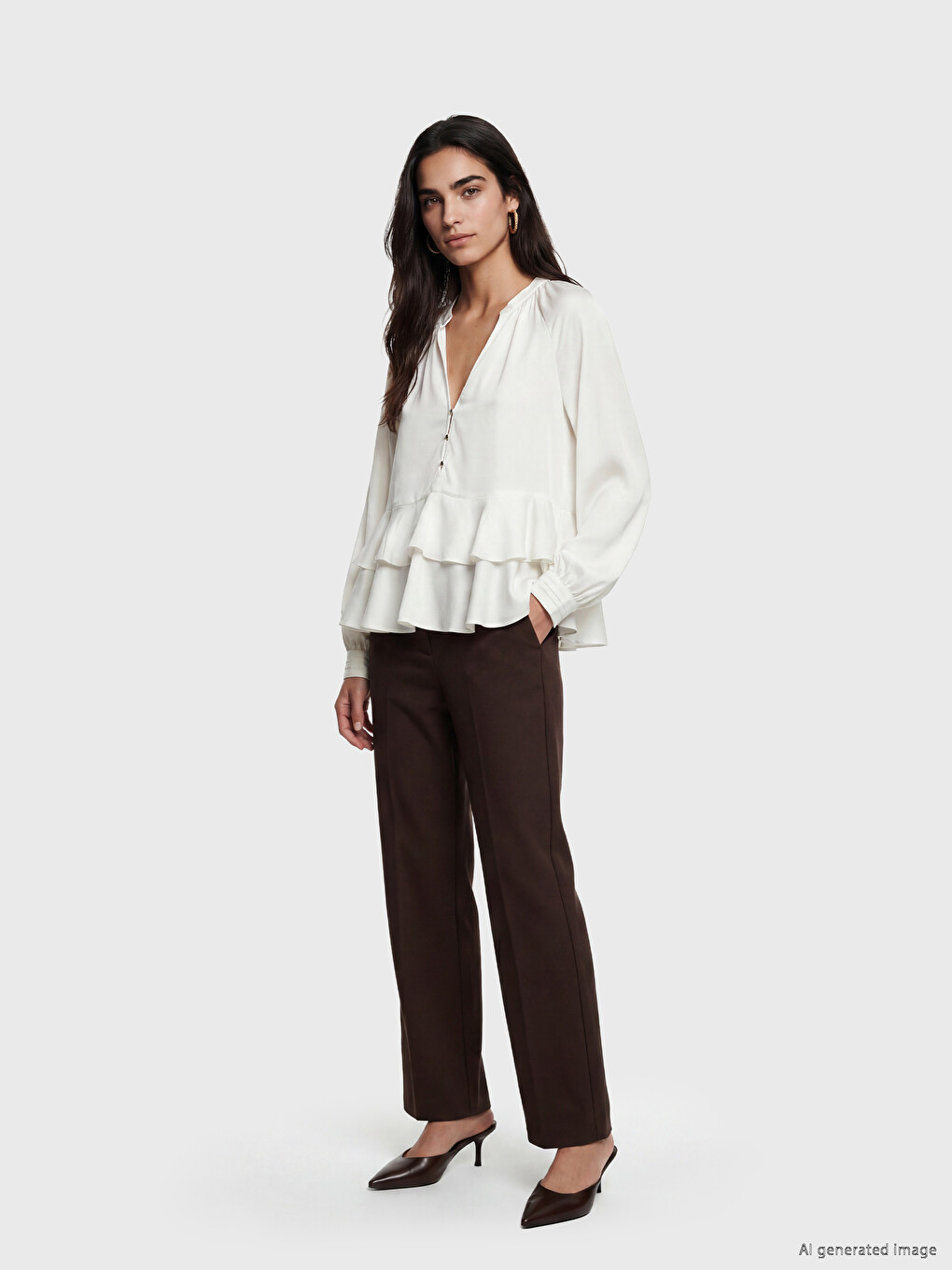 Woman Ecru Blouse-1