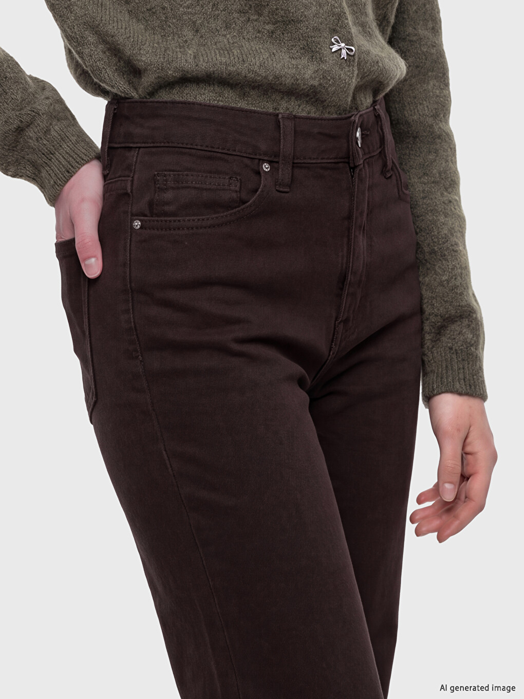 High Waisted Flare Women's Jeans-2