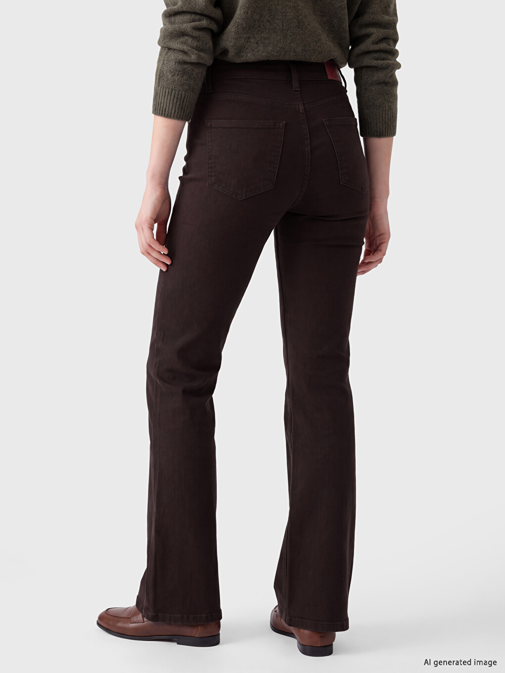 High Waisted Flare Women's Jeans-3