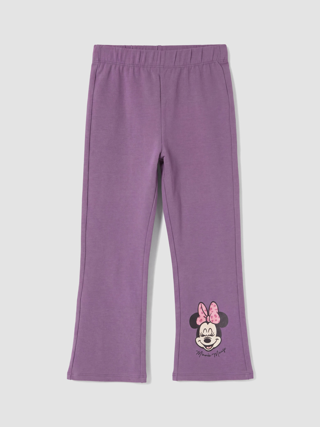 Mor Minnie Mouse Baskılı Kız Çocuk Takım-6