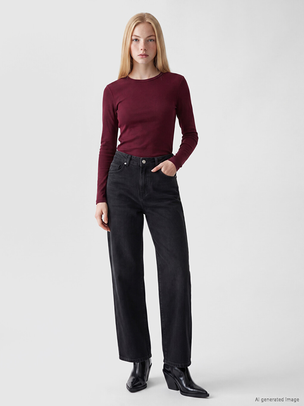 Crew Neck Women's Body-1