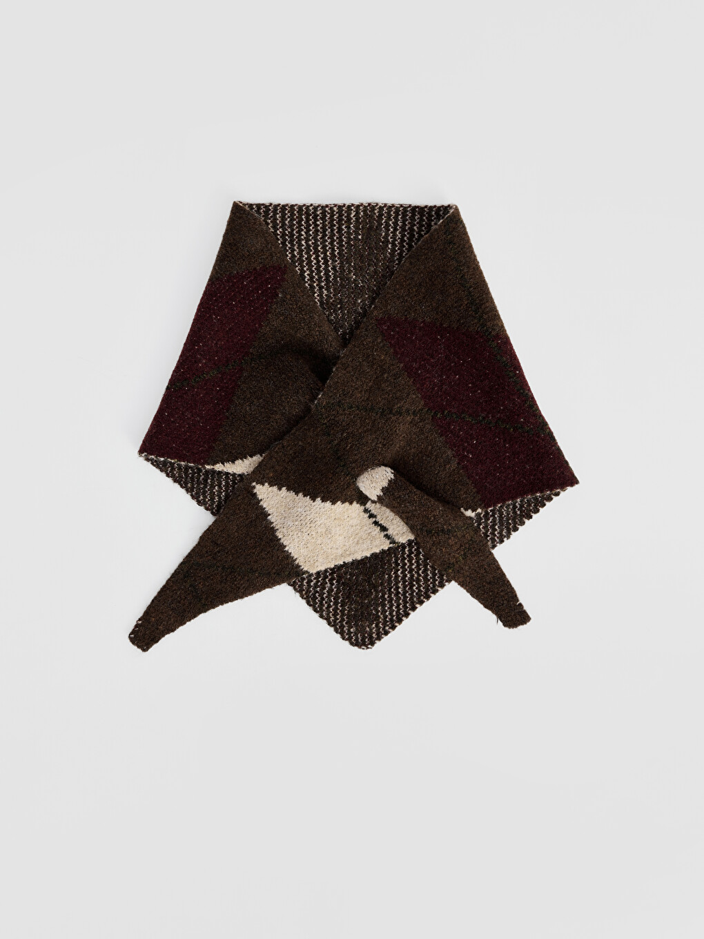 Woman Brown Scarf