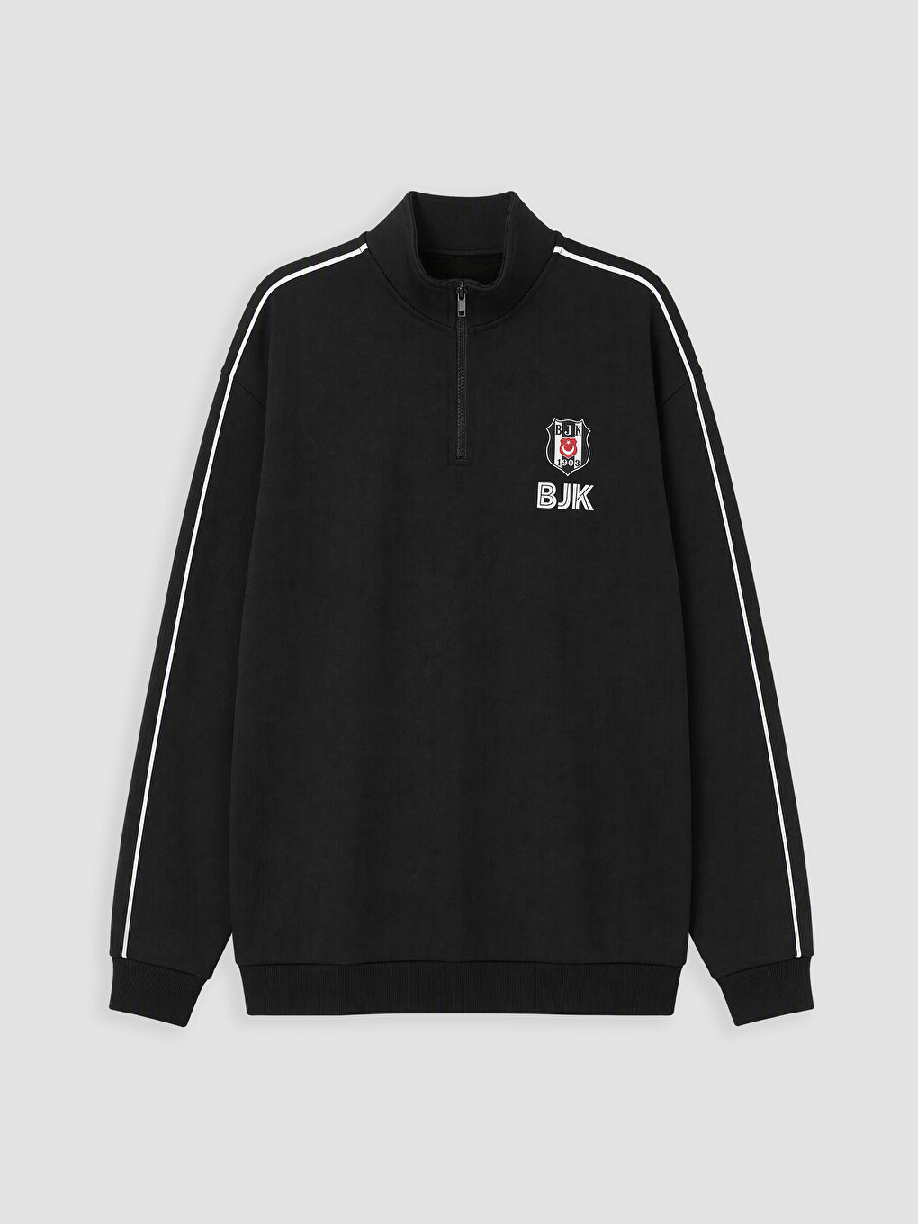 Siyah Beşiktaş Baskılı Erkek Çocuk Sweatshirt