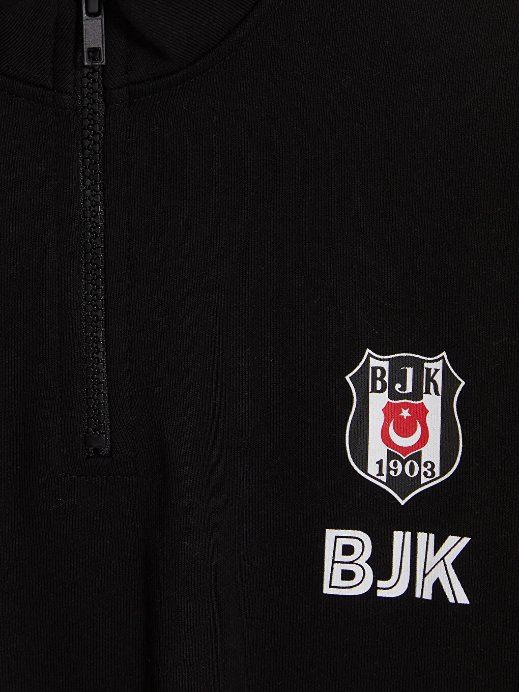Siyah Beşiktaş Baskılı Erkek Çocuk Sweatshirt-1