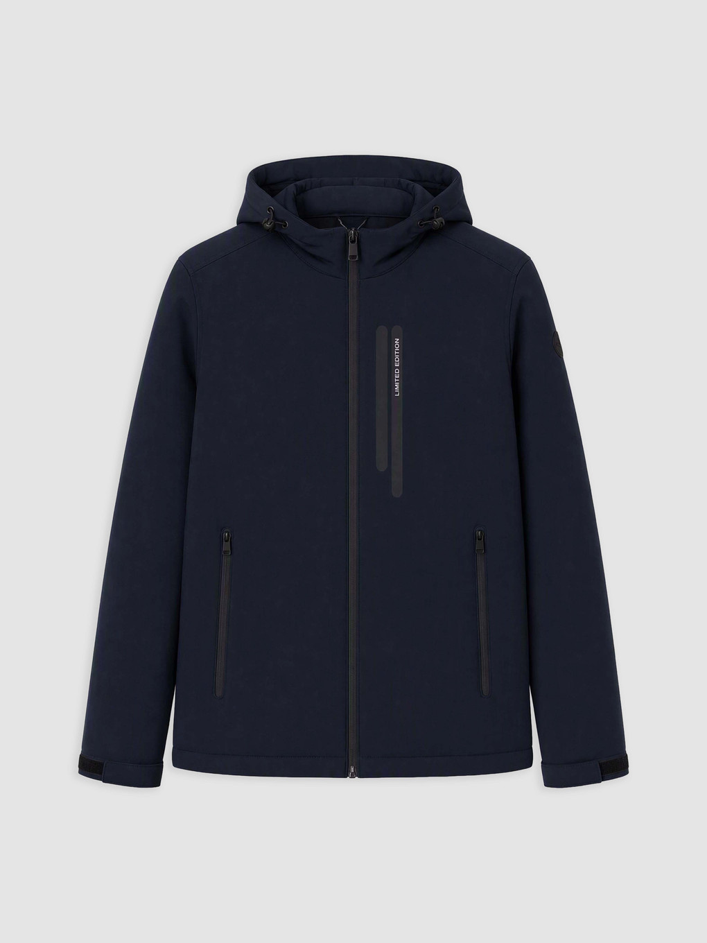 Lacivert Regular Fit Kapüşonlu Erkek Mont-3