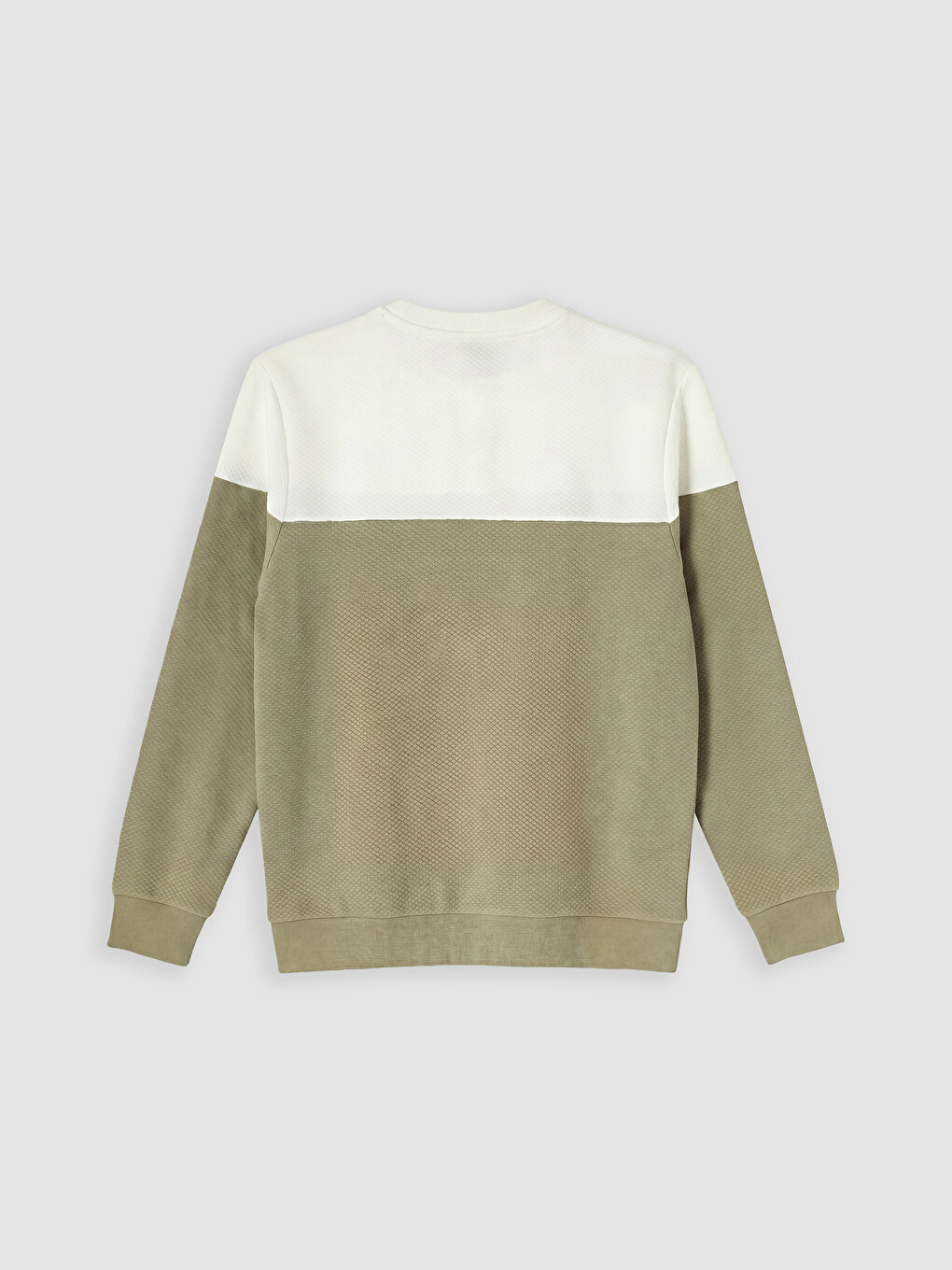 Crew Neck Color Block Men's Sweatshirt-2