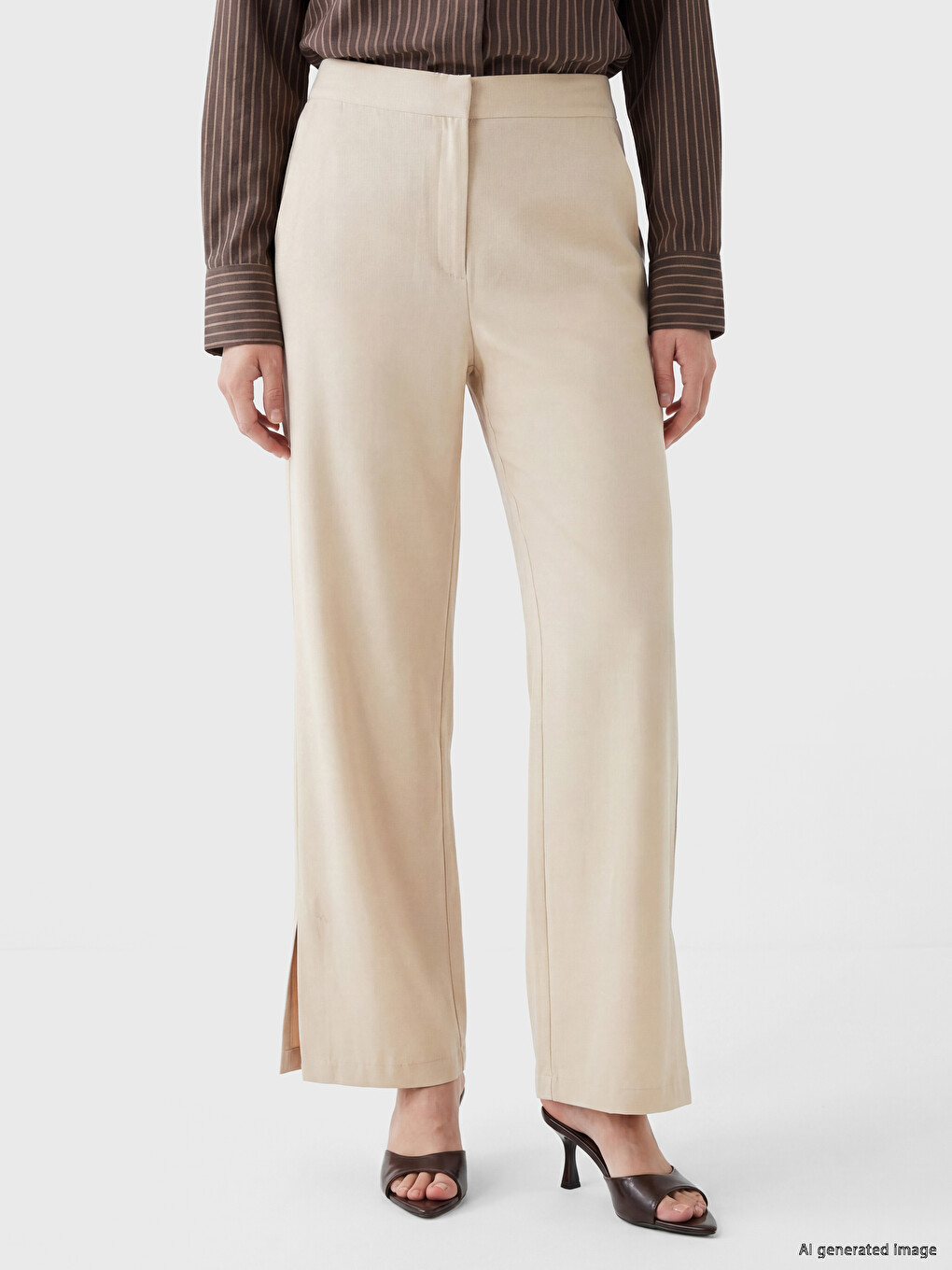 Regular Fit Women's Trousers-1