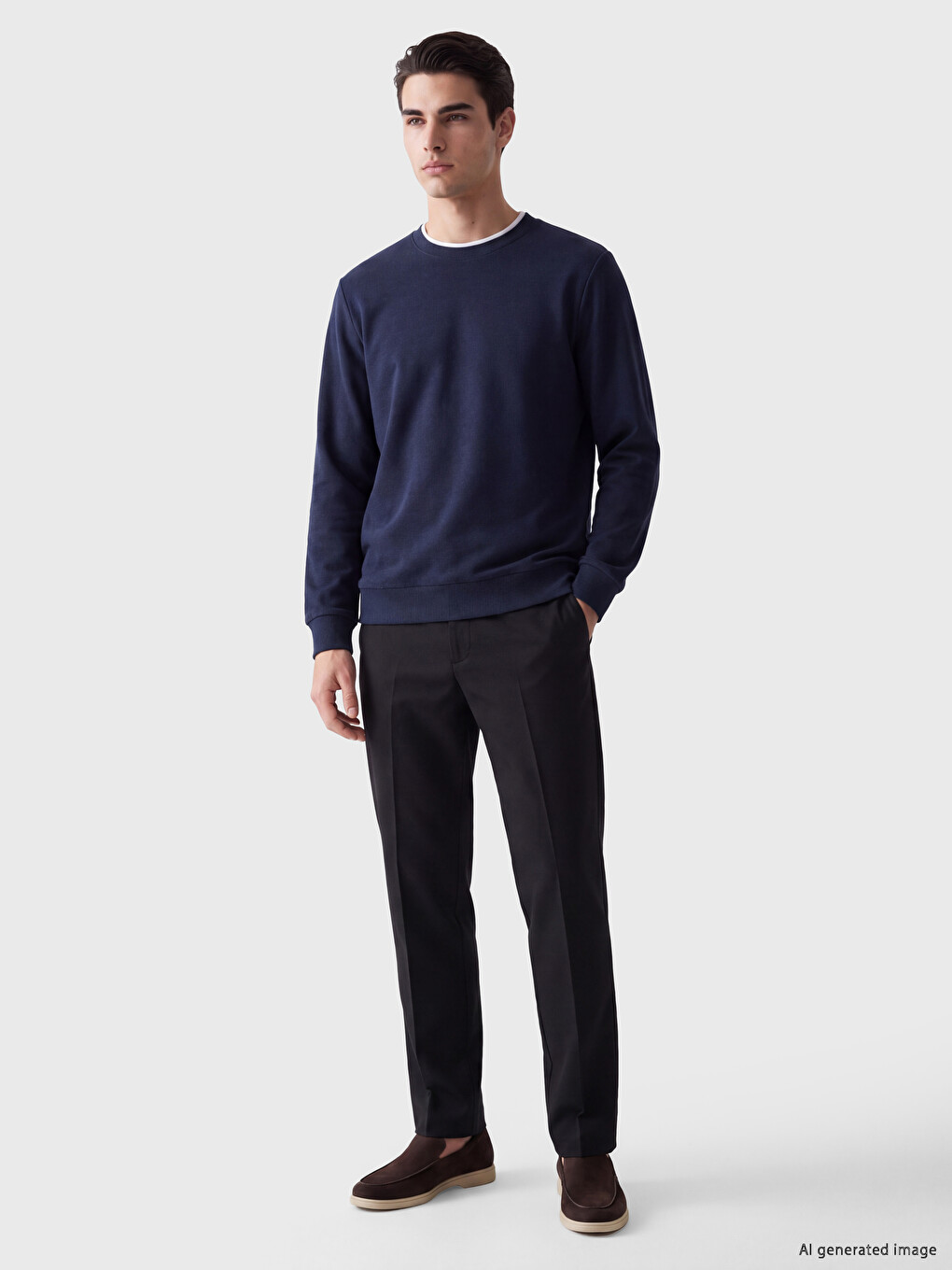 Crew Neck Men's Sweatshirt-1