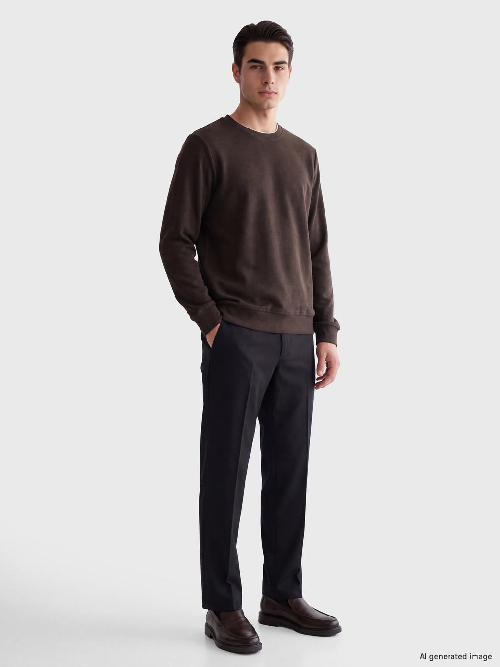 Crew Neck Men's Sweatshirt-1
