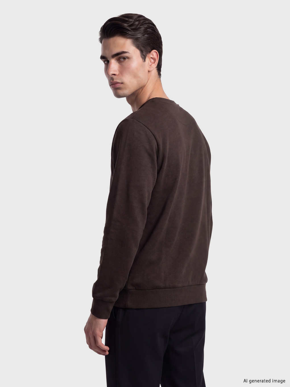 Crew Neck Men's Sweatshirt-2