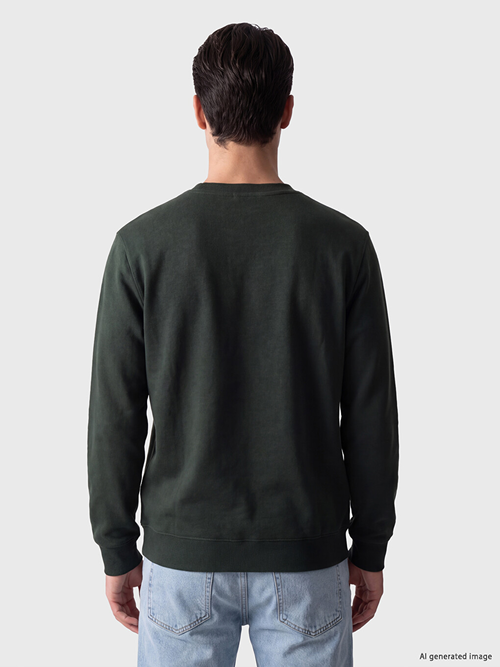 Crew Neck Men's Sweatshirt-2