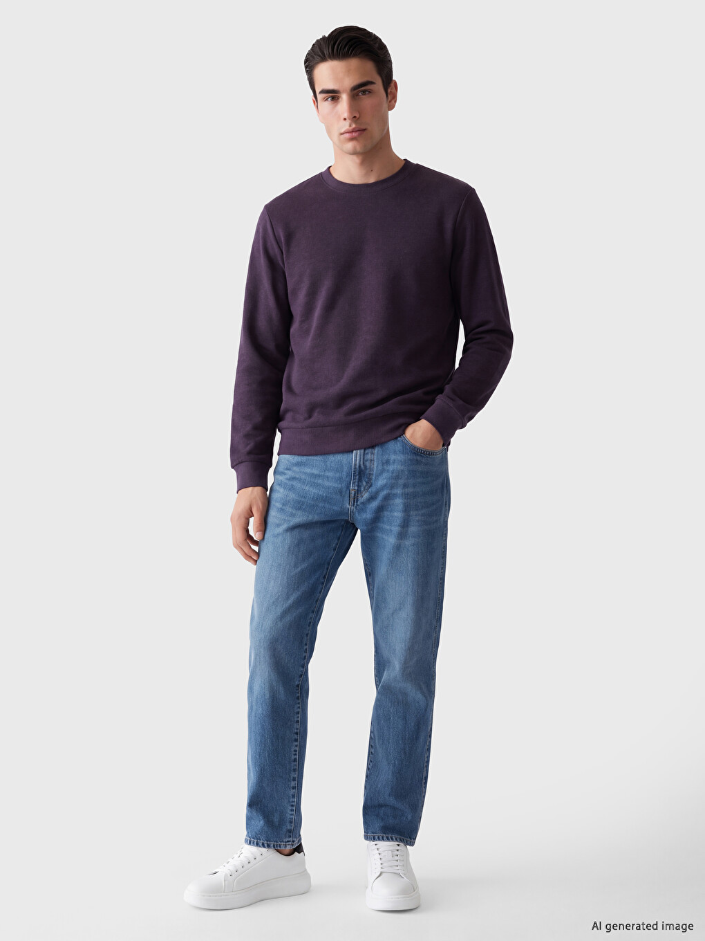 Crew Neck Men's Sweatshirt-1