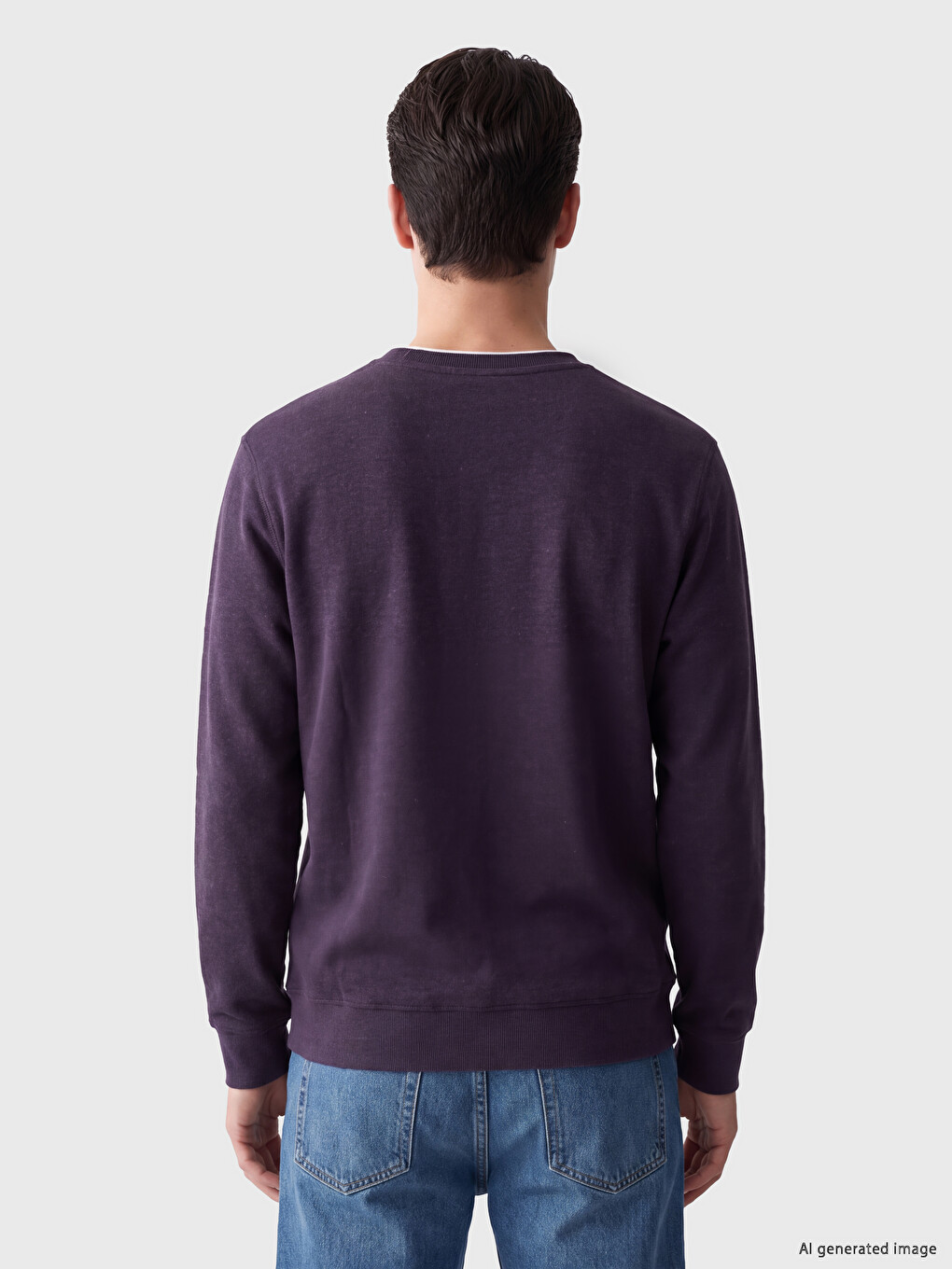Crew Neck Men's Sweatshirt-2
