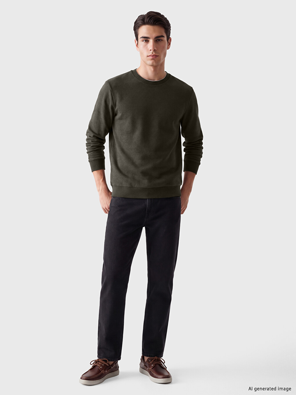 Crew Neck Men's Sweatshirt-1