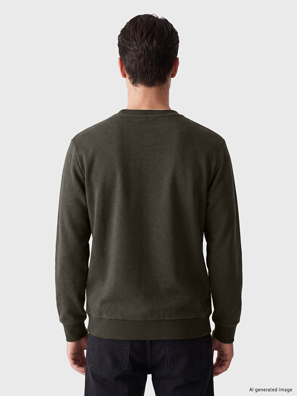 Crew Neck Men's Sweatshirt-2