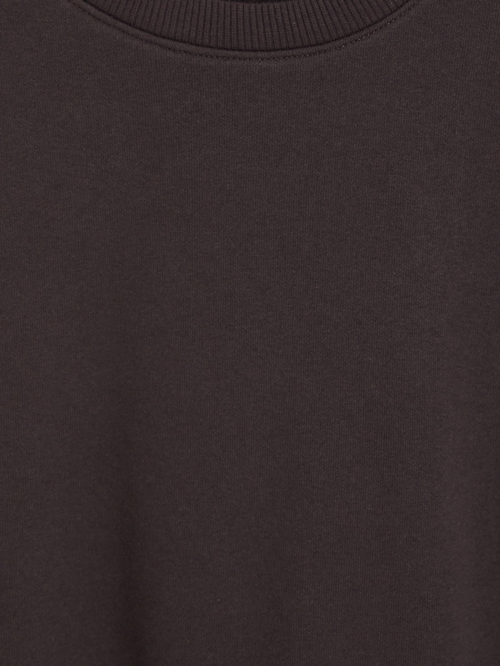 Kahverengi Bisiklet Yaka Erkek Sweatshirt-2