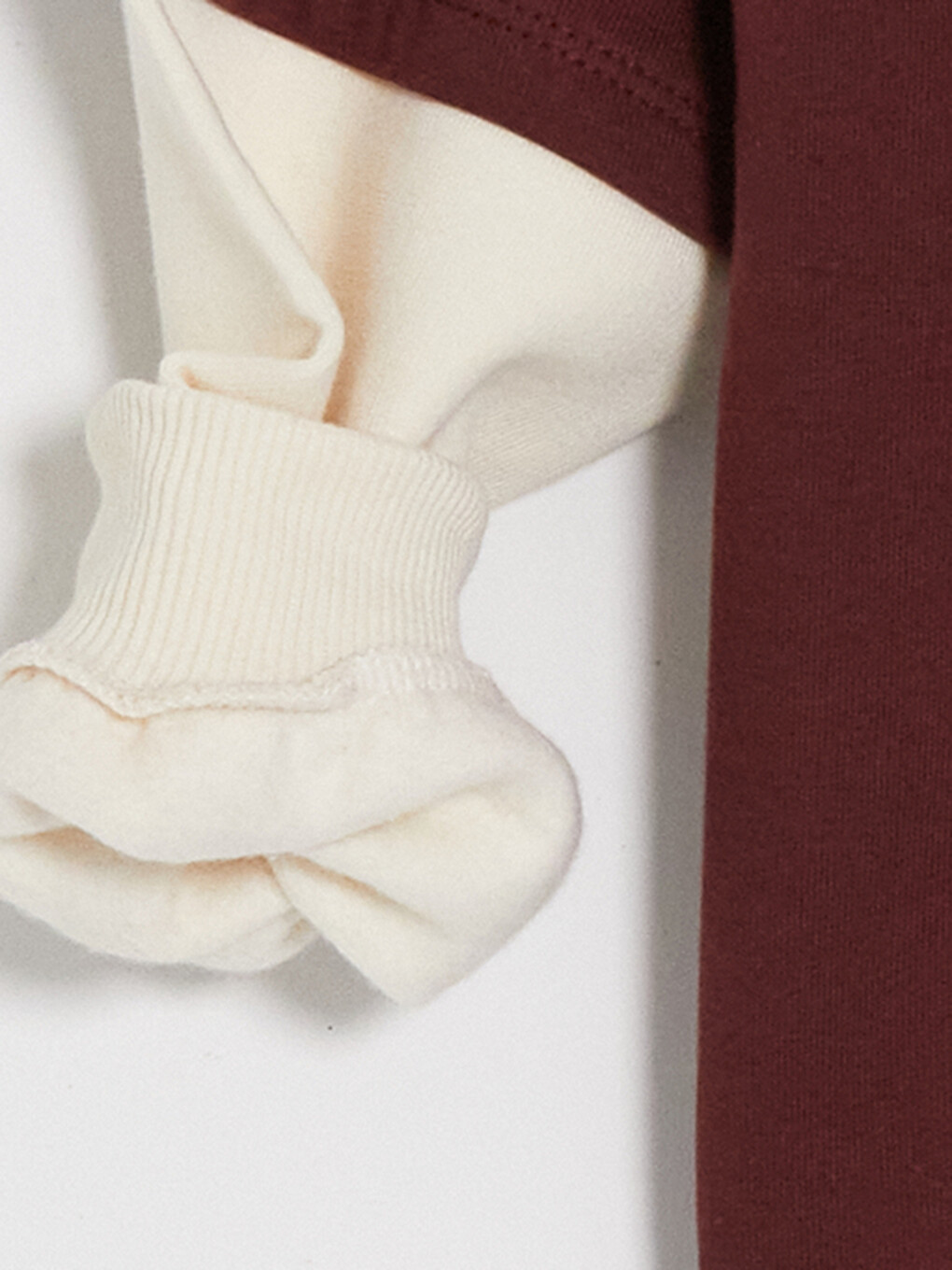 Bordo Erkek Çocuk Kalın Sweatshirt-3