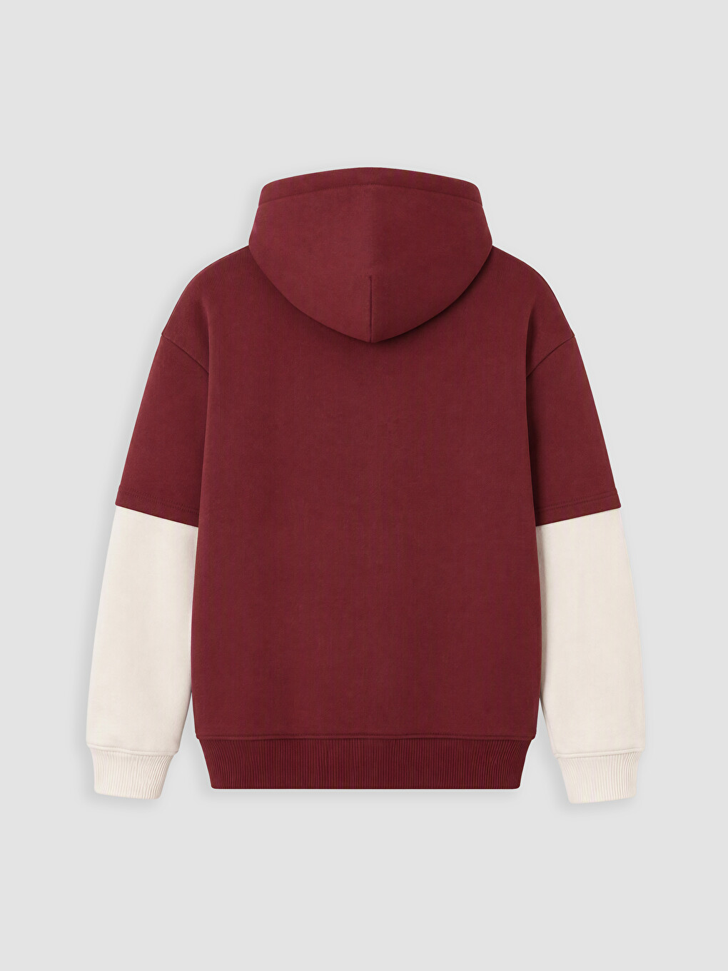 Bordo Erkek Çocuk Kalın Sweatshirt-2