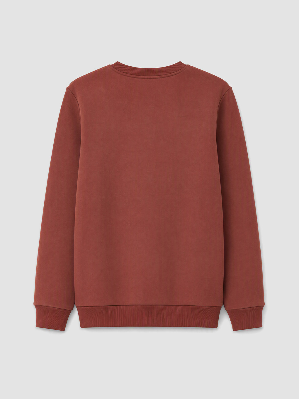 Bordo Bisiklet Yaka Erkek Sweatshirt-1