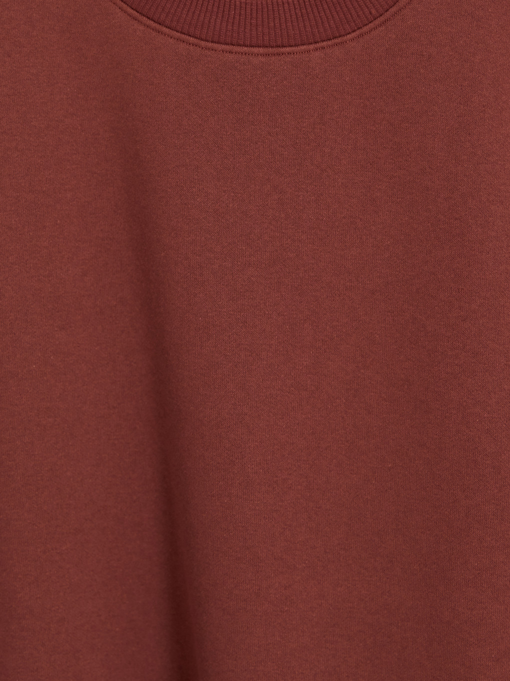 Bordo Bisiklet Yaka Erkek Sweatshirt-2