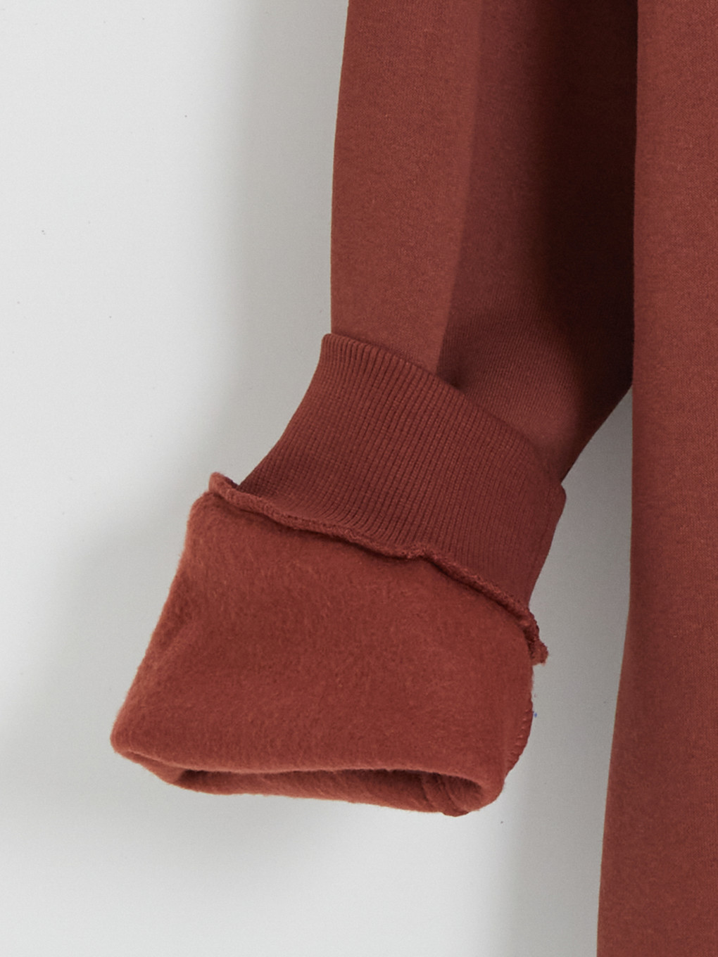 Bordo Bisiklet Yaka Erkek Sweatshirt-3