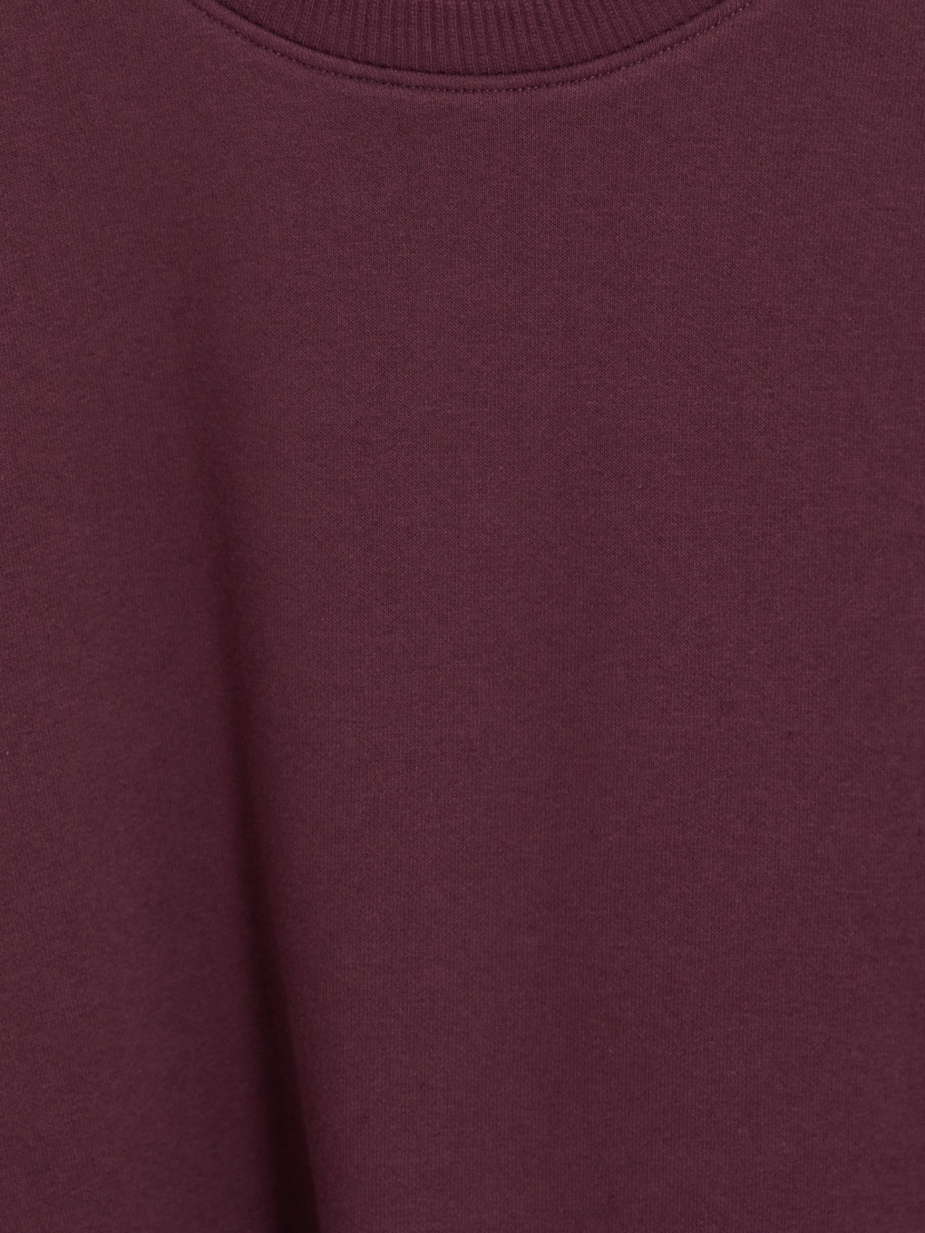 Mürdüm Bisiklet Yaka Erkek Sweatshirt-2