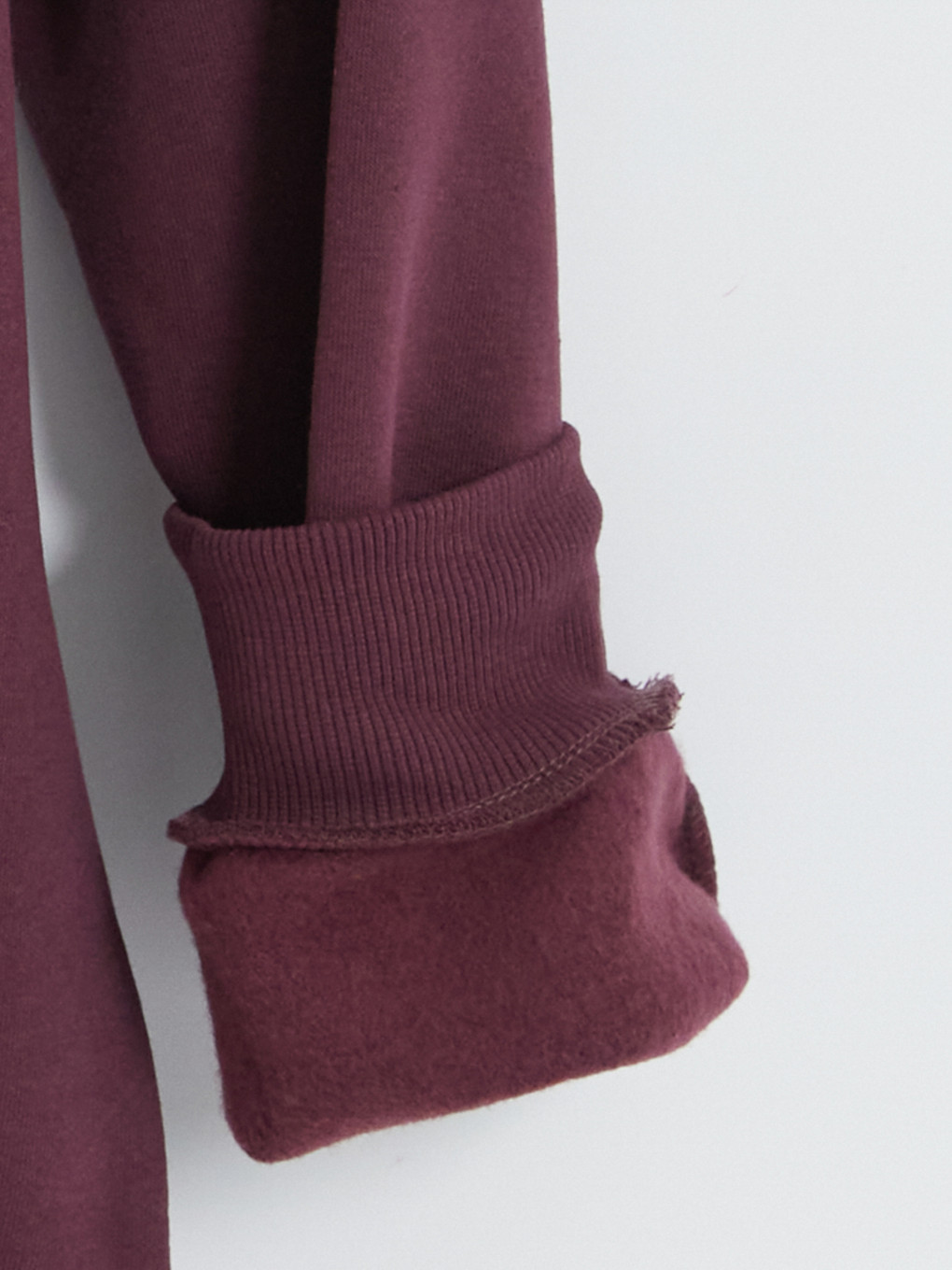 Mürdüm Bisiklet Yaka Erkek Sweatshirt-3