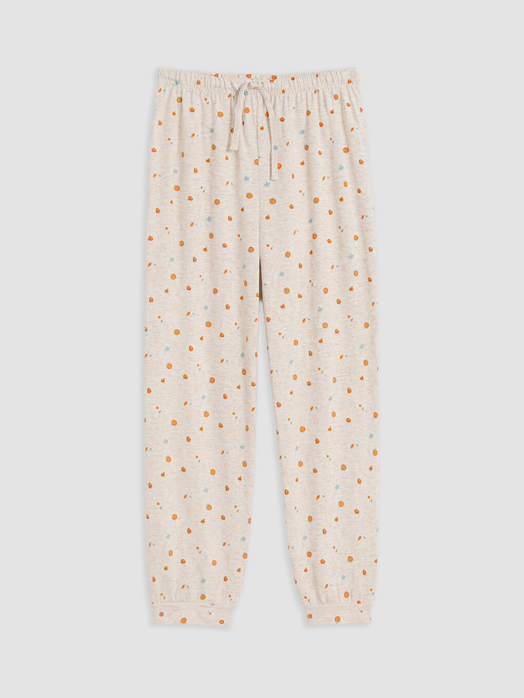 Karışık Beli Lastikli Baskılı Kadın Pijama Altı-4