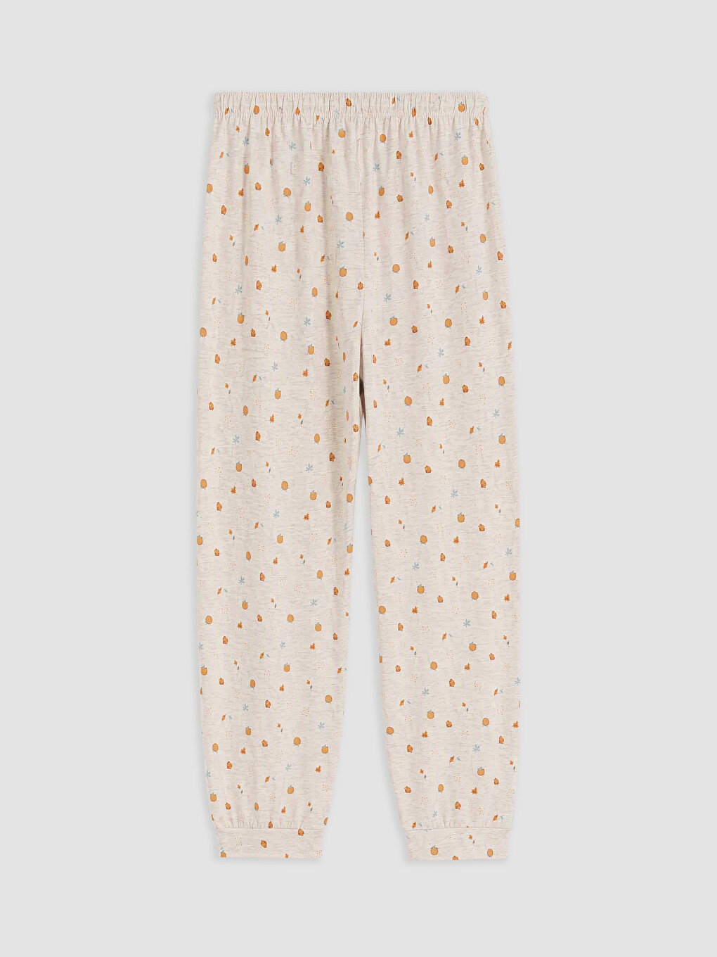Karışık Beli Lastikli Baskılı Kadın Pijama Altı-5