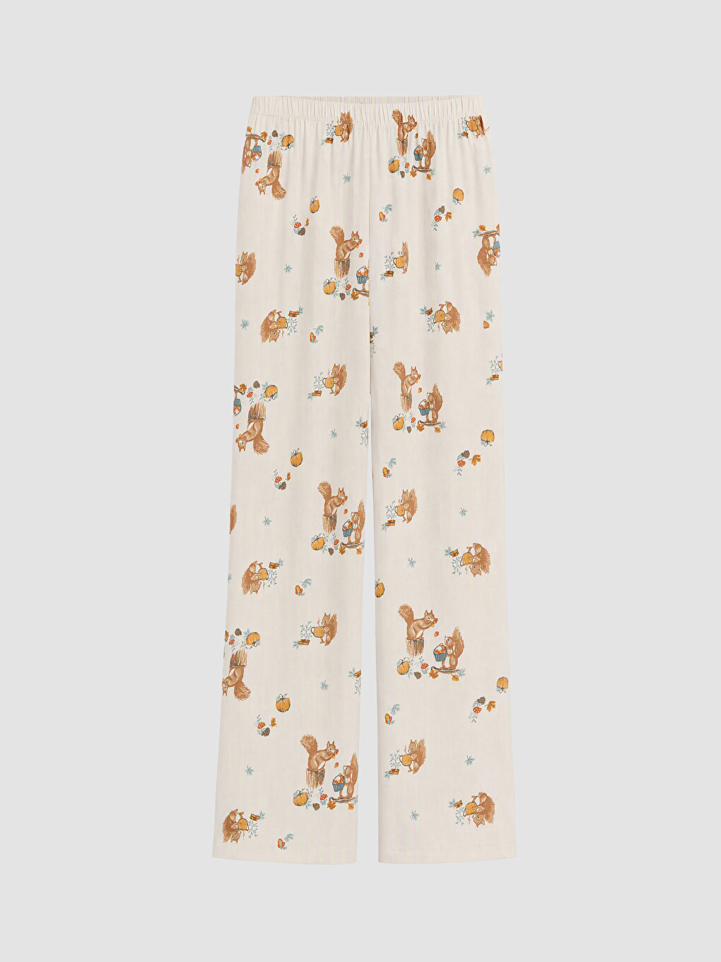 Shirt Collar Patterned Women's Pyjamas Set-8