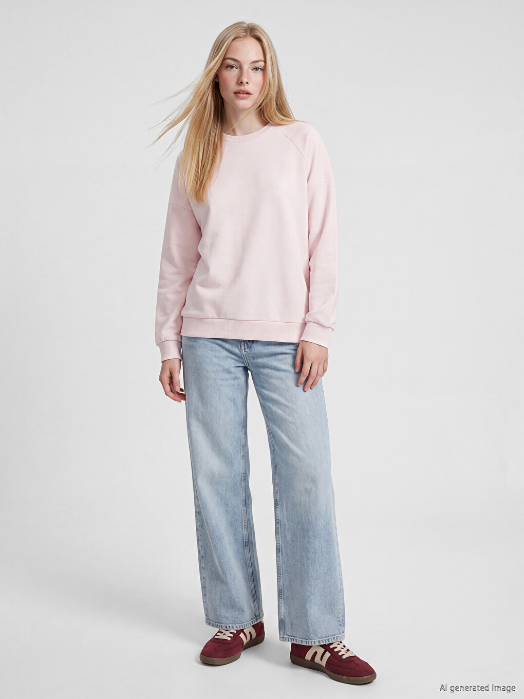 Woman Pink Sweatshirt-1
