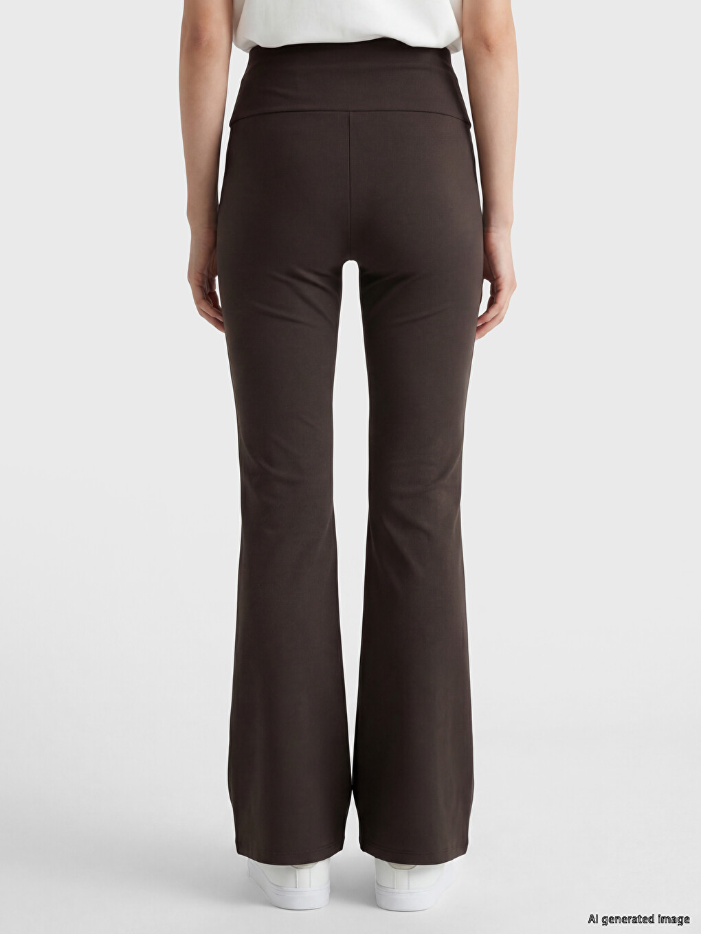 Woman Brown Leggings-3