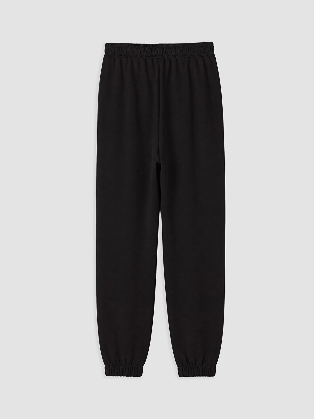 Woman Black Jogger Sweatpants-5