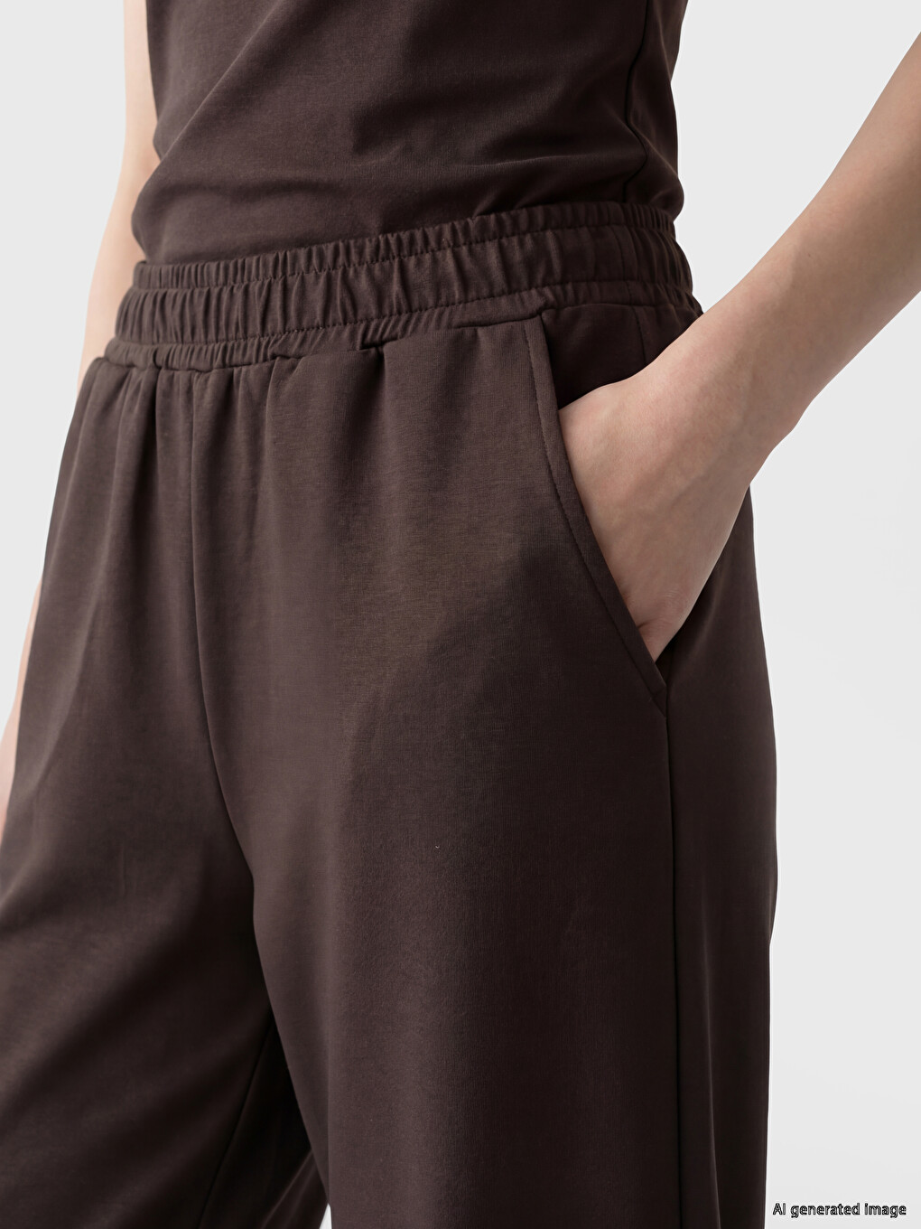 Elastic Waist Women's Jogger Pyjamas Bottom-2