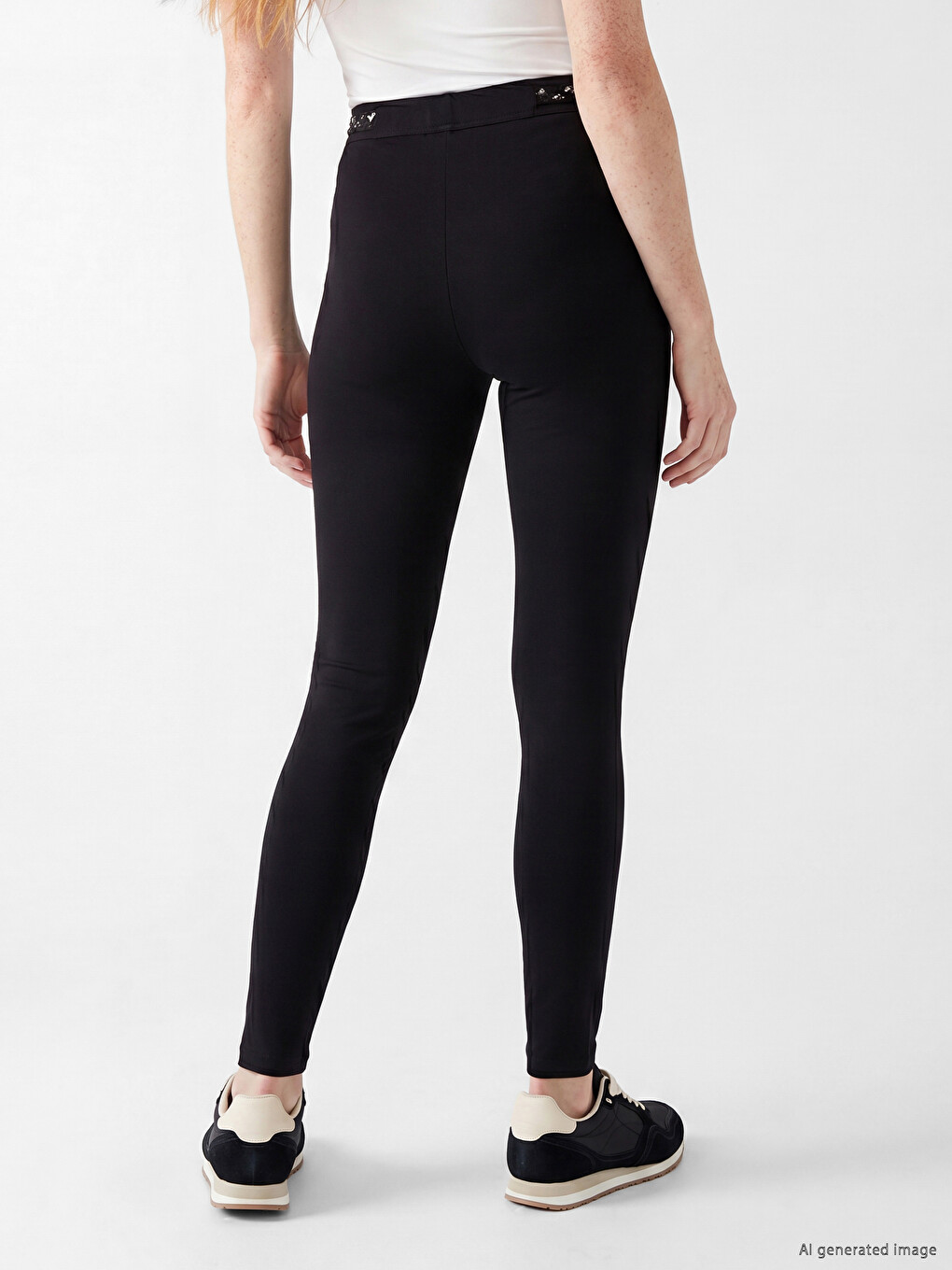 Woman Black Leggings-3