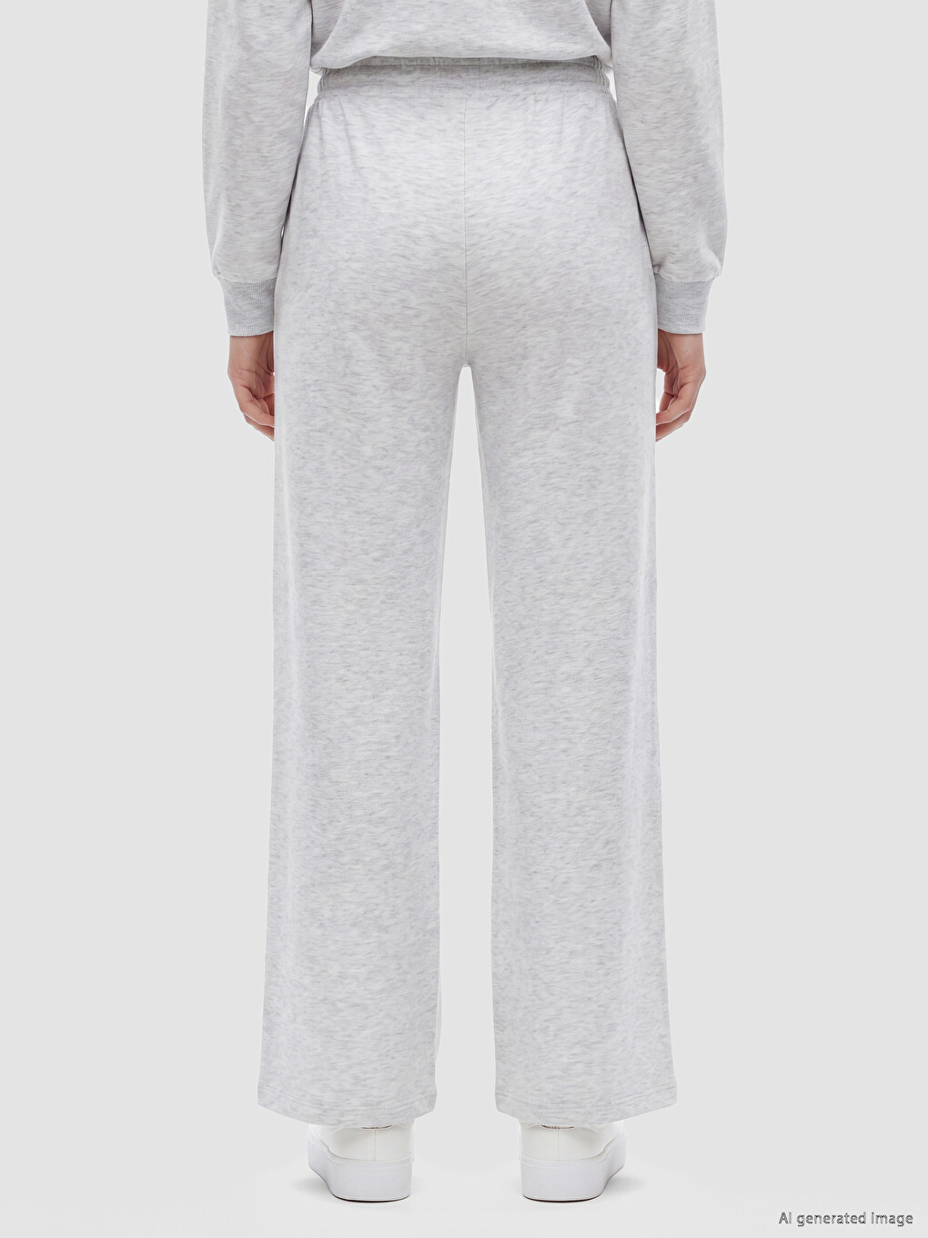 Pantalon De Survêtement Gris Femme-3