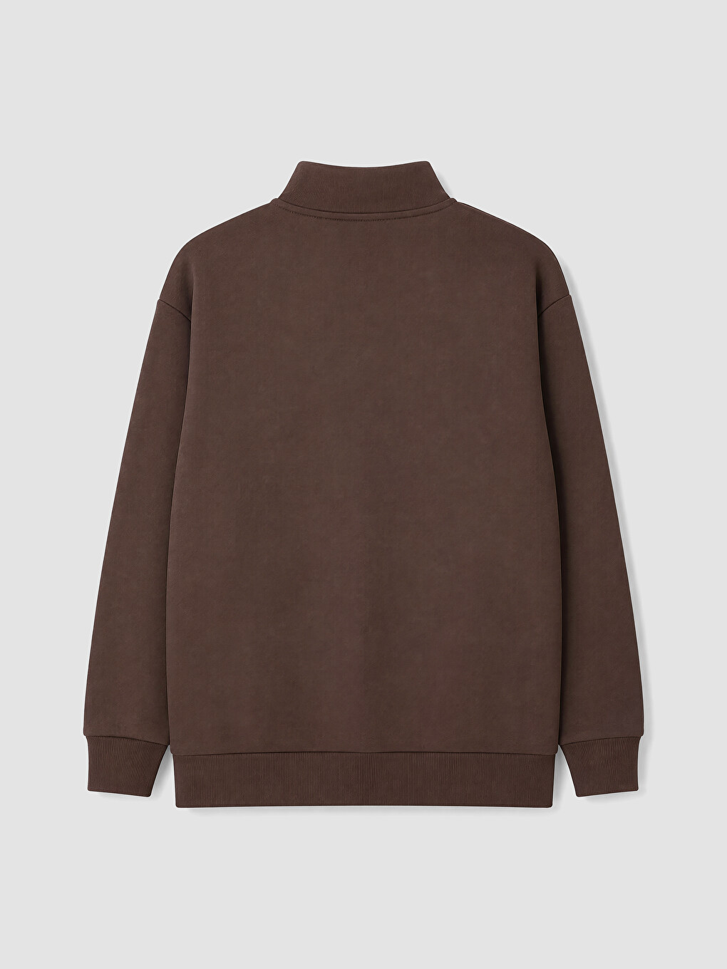 Mock Neck Embroidered Women's Sweatshirt-6