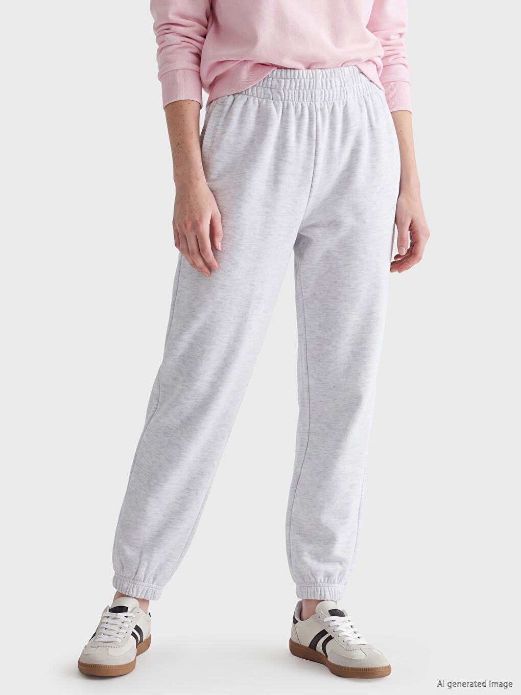 Pantaloni De Trening Jogger Gri Femeie-1