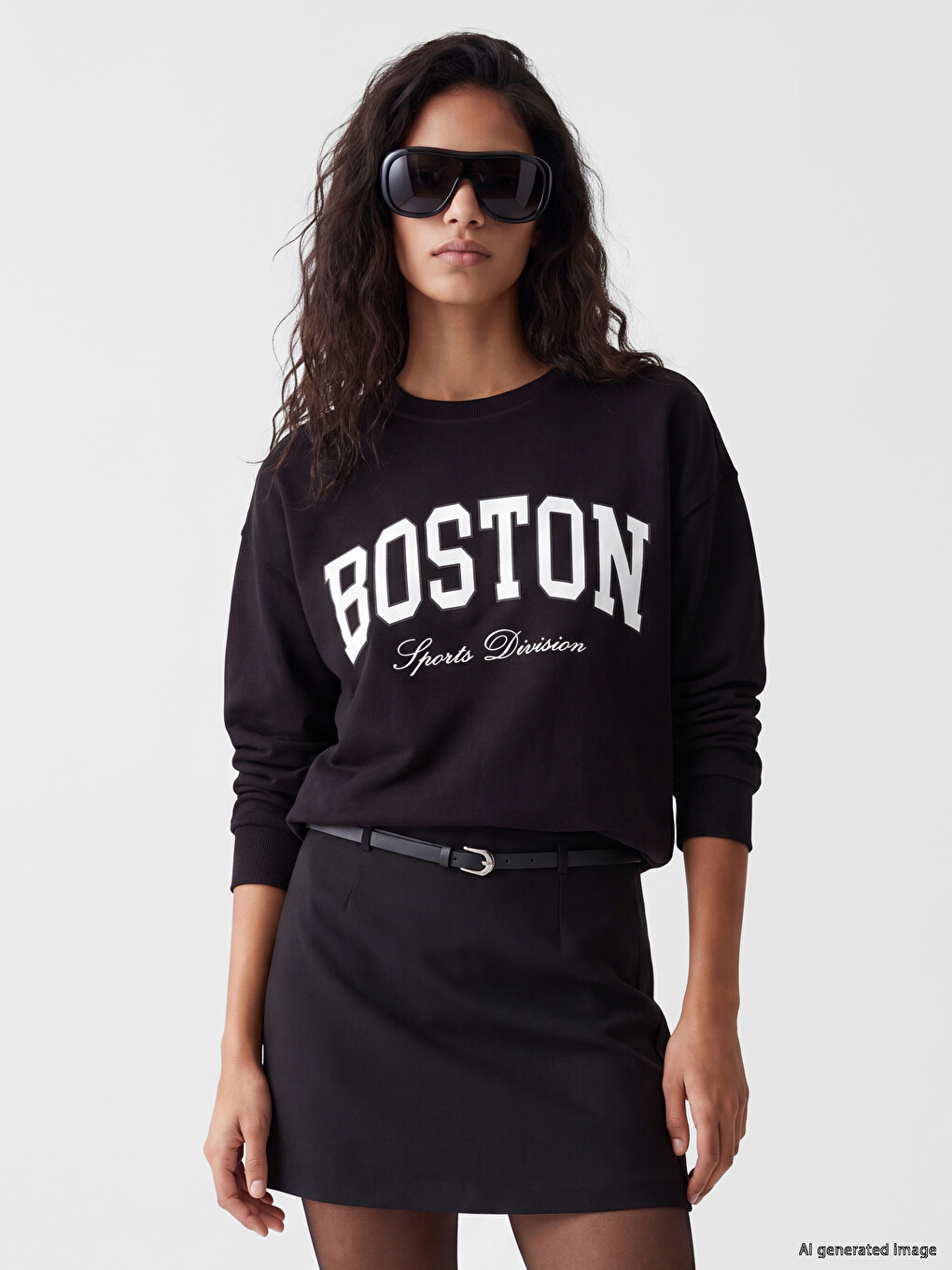 Boston Printed Soft Touch Women's Sweatshirt