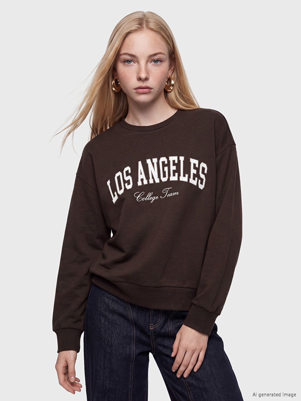 Hanorac Imprimat Soft Touch Los Angeles Basic Femei