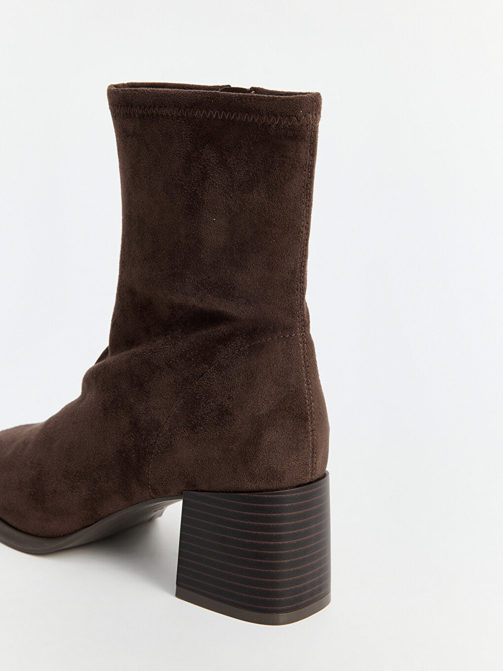 Zippered Square Toe Thick Heeled Women's Boot-1