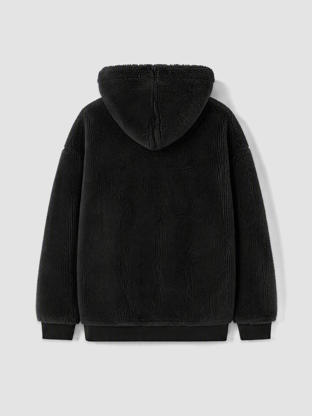 Boy Black Zip-up Sweatshirt-1