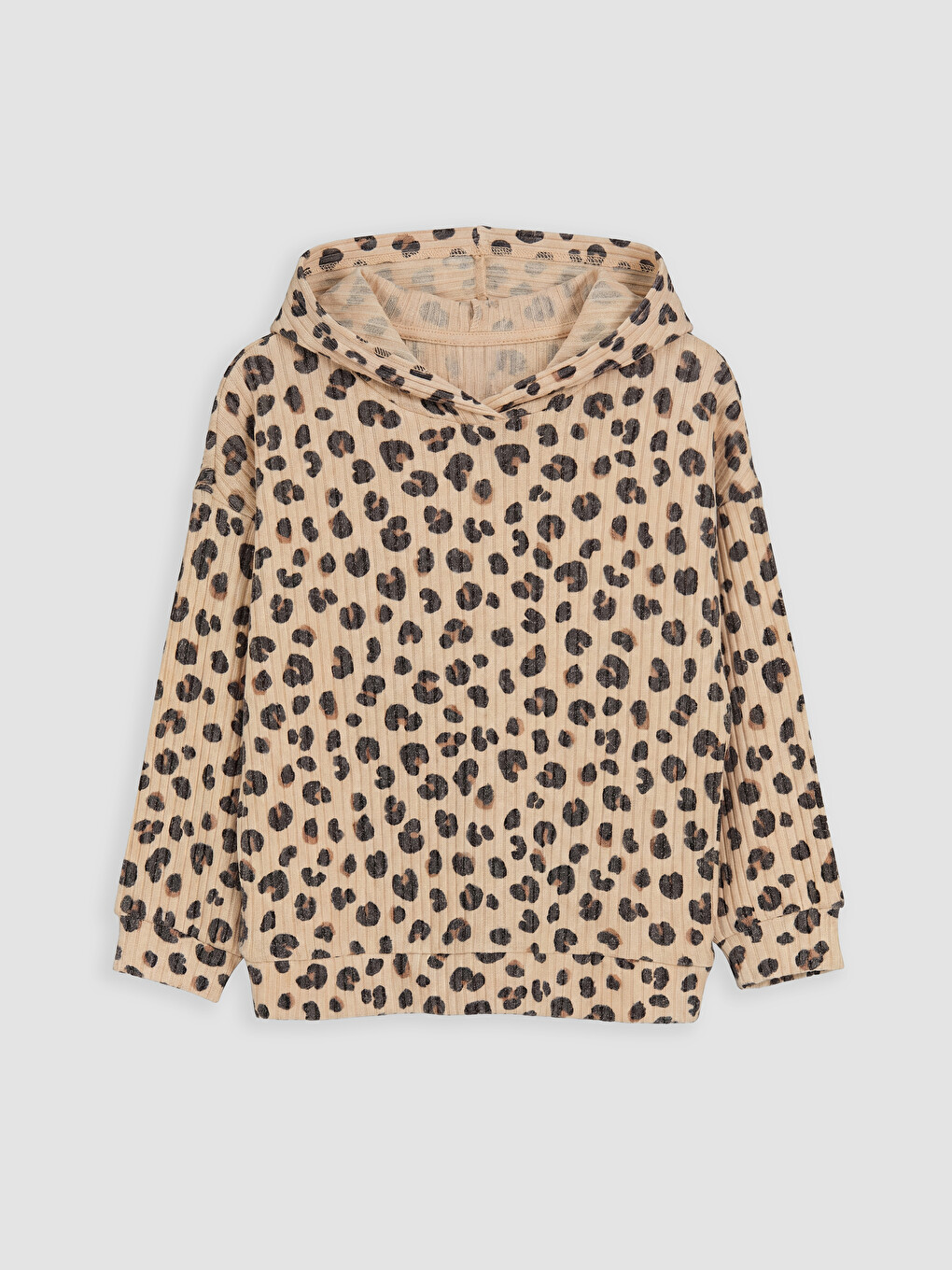 Patterned Girls' Sweatshirt And Pants Set-1