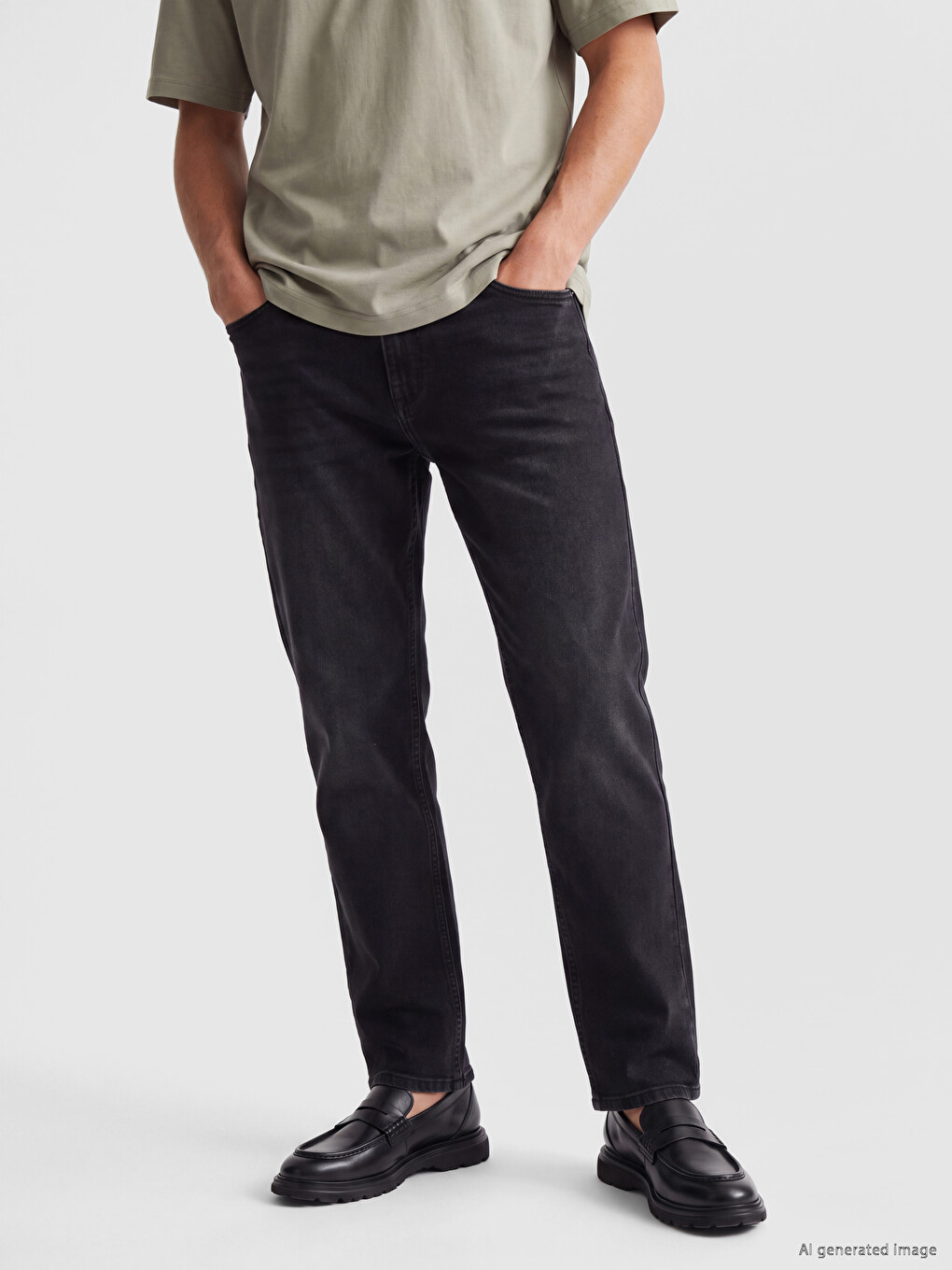 Siyah 700 Straight Jean-1