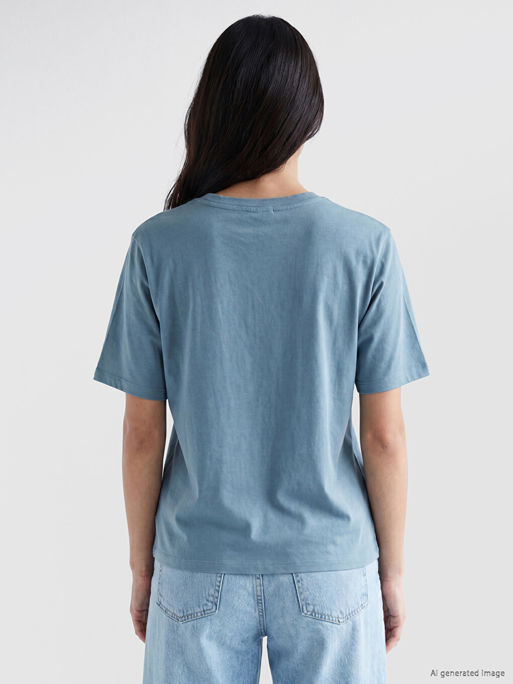Woman Indigo T-shirt-3