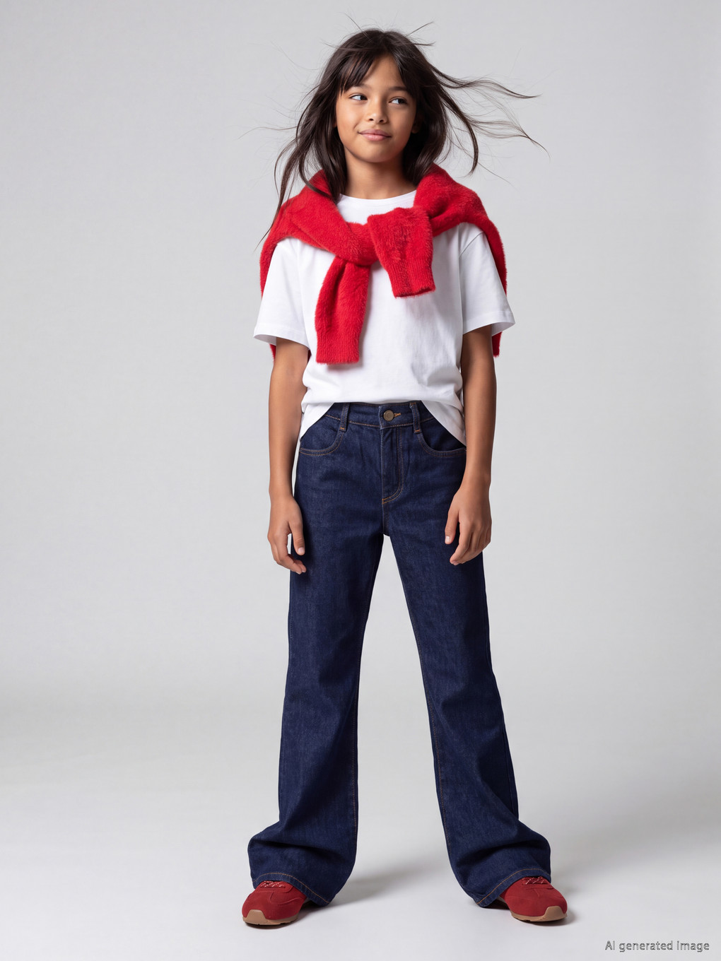 Разкроени Дънки За Момичета