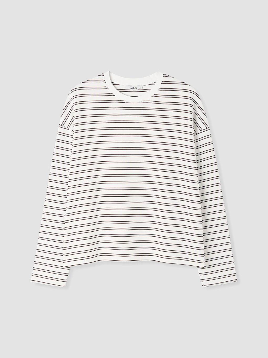 Crew Neck Striped Women's T-shirt-4