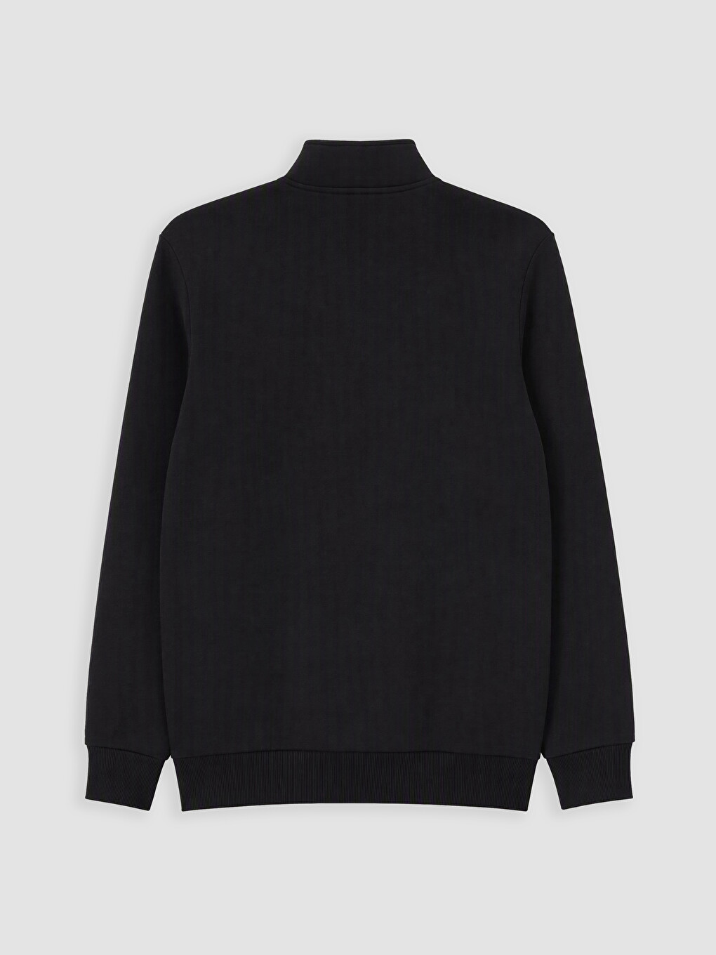 Mock Neck Men's Thick Sweatshirt-1