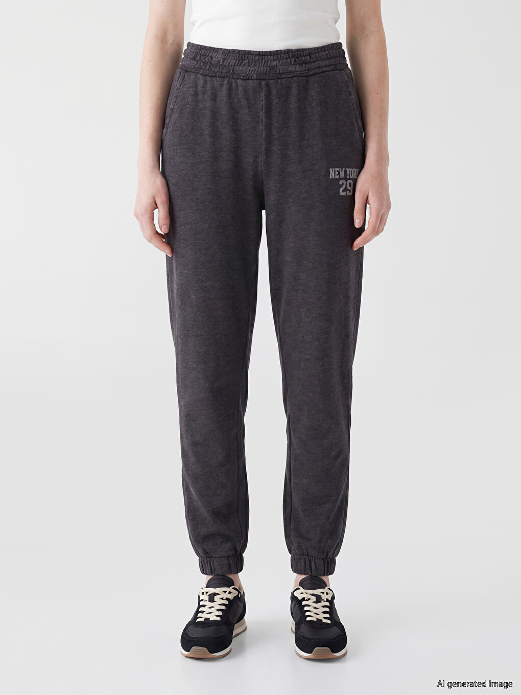 Femër Antracite Pantallona Sportive Jogger-1