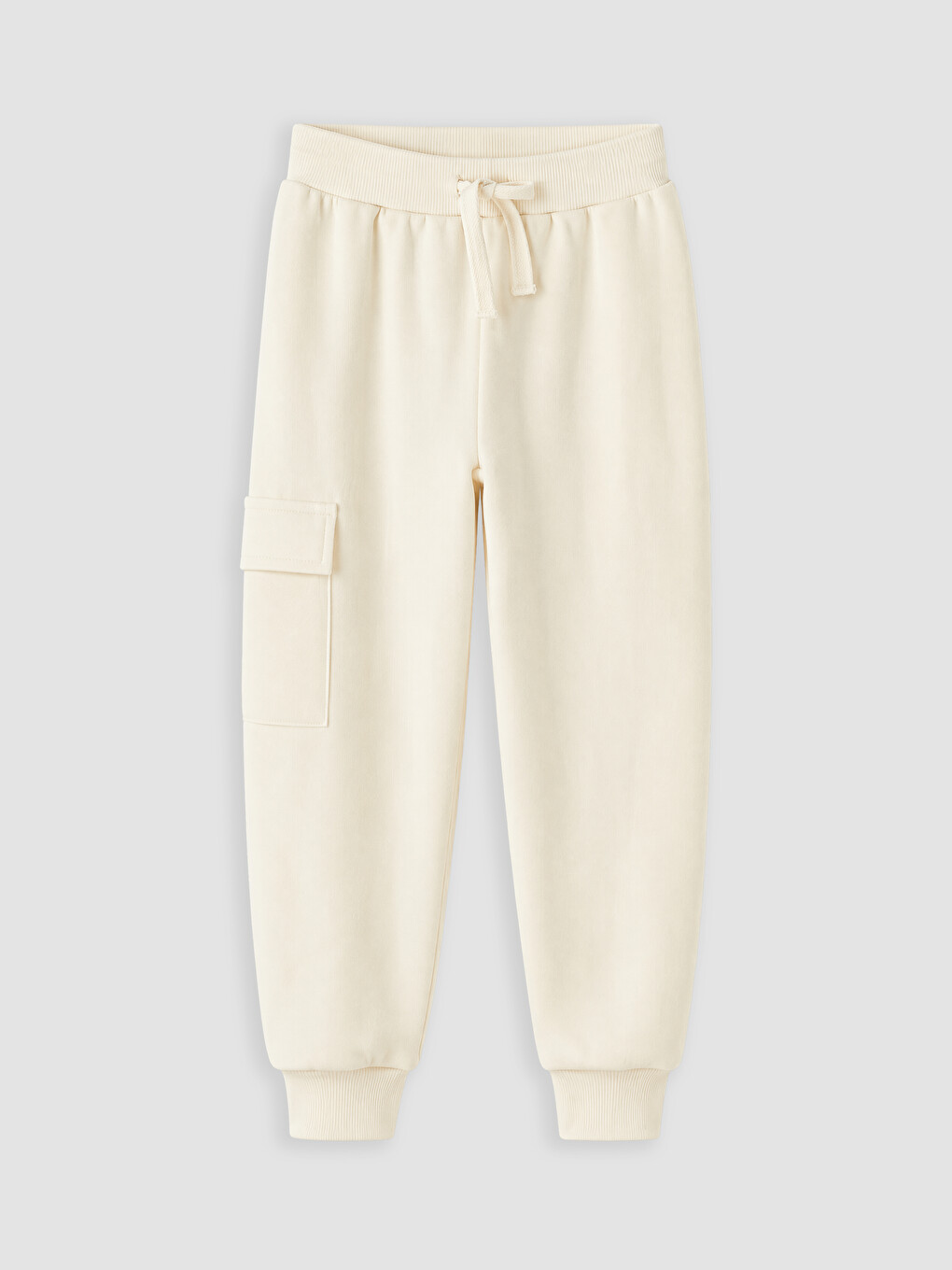 Boy Beige Jogger Sweatpants-5